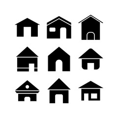 home icon or logo isolated sign symbol vector illustration - high quality black style vector icons
