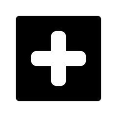 plus icon or logo isolated sign symbol vector illustration - high quality black style vector icons
