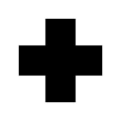 plus icon or logo isolated sign symbol vector illustration - high quality black style vector icons
