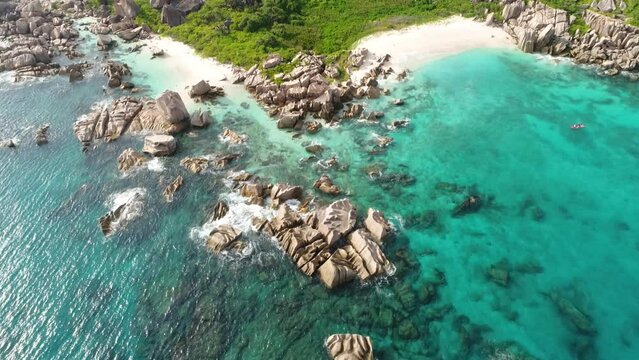 Seychellen Strand, Insel La Digue