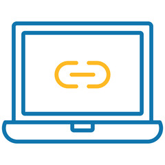 laptop and link icon