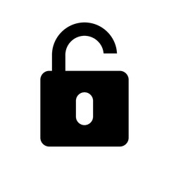 unlocked icon or logo isolated sign symbol vector illustration - high quality black style vector icons
