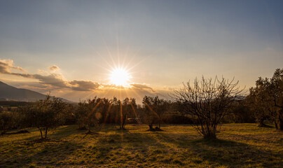 Spectacular photographs of sunsets in Molise, Italy