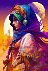 Arabian nights, arabic woman