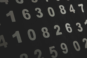 Numbers texture abstraction. Global economy crisis concept. Finance data or education concept. 