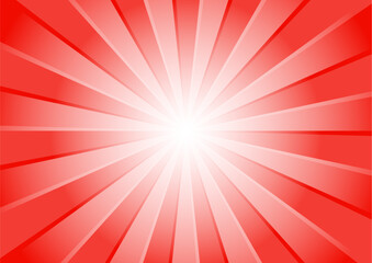 集中線　シンプル　使いやすい　横　横長　赤　クリスマス