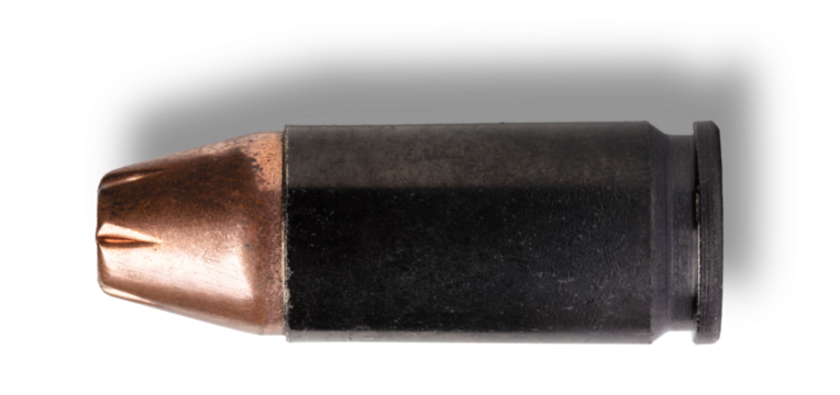 Ammo that is 9 mm semi for a auto pistol ammo with black case