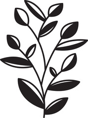 leaves and branch illustration