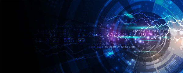 future digital technology abstract background