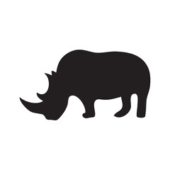 Animal silhouette icon in flat style. Animal vector illustration on white isolated background. Business concept.