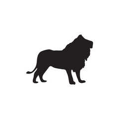 Animal silhouette icon in flat style. Animal vector illustration on white isolated background. Business concept.