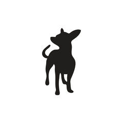 Animal silhouette icon in flat style. Animal vector illustration on white isolated background. Business concept.