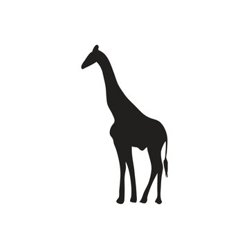 Animal silhouette icon in flat style. Animal vector illustration on white isolated background. Business concept.