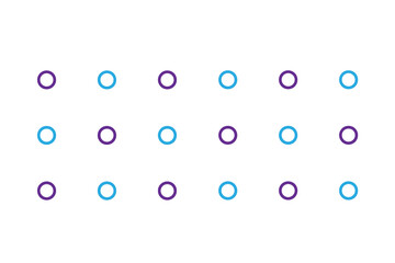 Circle ornaments set design color