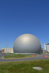 Obraz premium a modern audiovisual theater in the shape of a dome