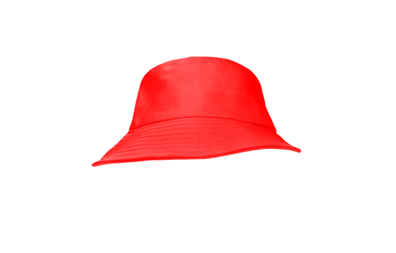 red bucket hat PNG transparent