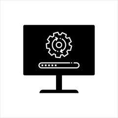 System Update Icon, Replacing Older Version Of Software With New, Improved, Fixed Software, Os Update,