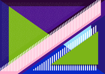 Geometric shapes and lines. Modern design, creative concept, modern diagonal abstract background. Vector