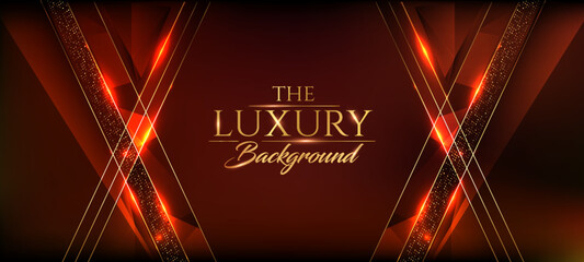 Red and Golden Cross Lines Royal Awards Background. Elegant Shine Modern Template Graphics. Luxury and Premium Corporate Presentation. Polygonal Abstract Certificate. Dynamic Social Banner Design.