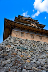 青空の諏訪高島城