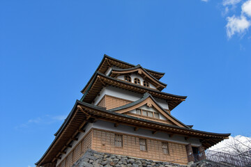 青空の諏訪高島城