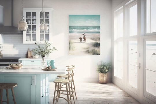  a coastal kitchen, beach