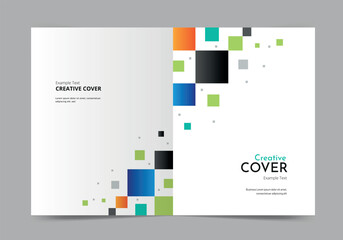 Brochure or template, annual report cover design background