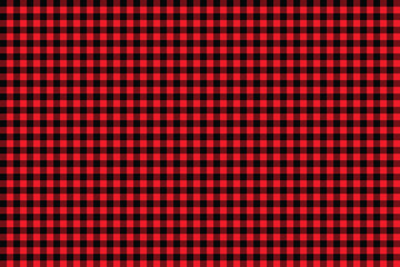 Red and Black Lumberjack Buffalo Plaid Seamless Pattern