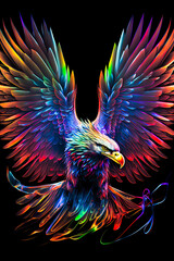 Obraz premium Adler Wappentier, ki generated