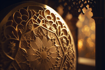 Islamic ornamental background for ramadan kareem