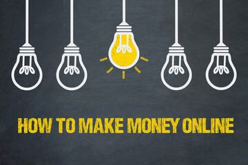 How To Make Money Online - obrazy, fototapety, plakaty