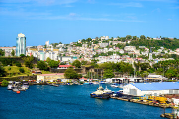 Fort-de-France, capital city of Martinique, French Caribbean