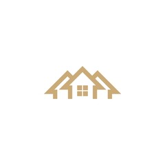 Home property logo design isolated on white background