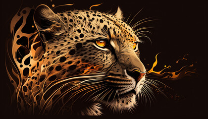 Cheetah, Animals, Wallpaper, Background, Generative AI, Illustration 