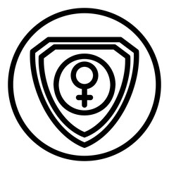 womens day line icon