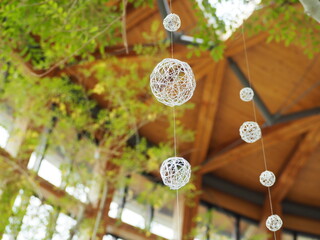 ワイヤーのオブジェ