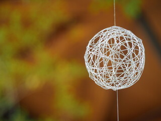 ワイヤーのオブジェ