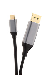 USB cable isolated on white background.