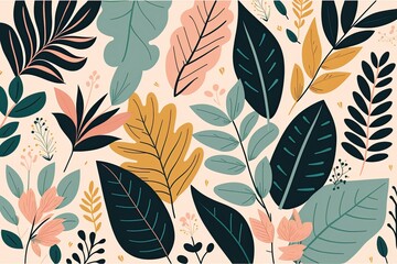 Seamless floral pattern background