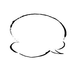 吹き出し＿白背景手描きニュアンスあり_右下吹き出し口