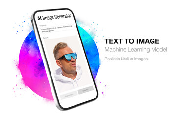Concept of AI (Artificial Intelligence) generated images