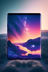 Artistic image of the future in the galaxy - generative ai