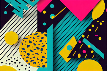 Obraz premium Colorful abstract Background consisting of different shapes