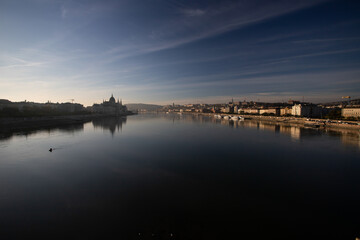 Budapest beautiful panoramic view.