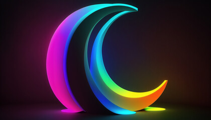 Obraz premium Ramadan kareem islamic greetings background with moon