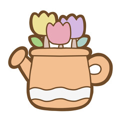 Easter day cute elements 