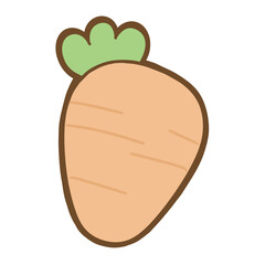 Carrot cute element easter day