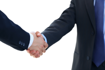 Closeup of a business hand shake between two colleagues