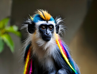 Obraz premium Rainbow Monkey Nr. 2