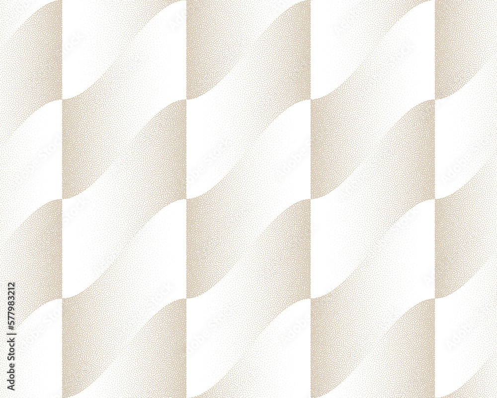 Aufkleber wavy strips checkered flag seamless pattern isolated dotted abstract background